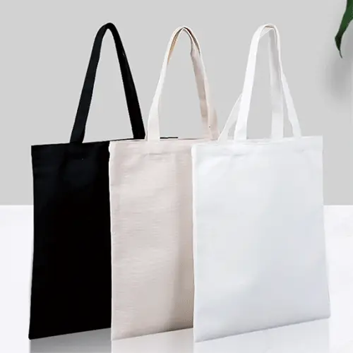 에코사랑 무지 삼형제 에코백 32x38 블랙 / 화이트 / 미색